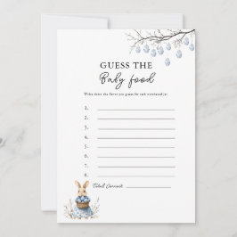 Osterratte die Baby Food Baby Shower Game Card Feiertagskarte