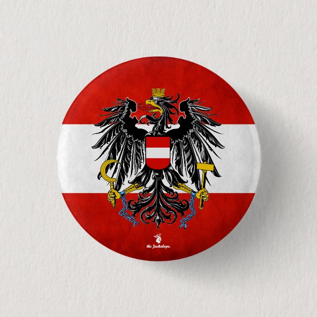 " Österreich: 1918/heute - mit Wappen.. Button (Vorderseite)