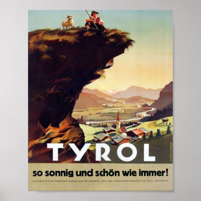 " Österreich: 1947/heute Tirol - Sommer Reise Poster (Vorne)