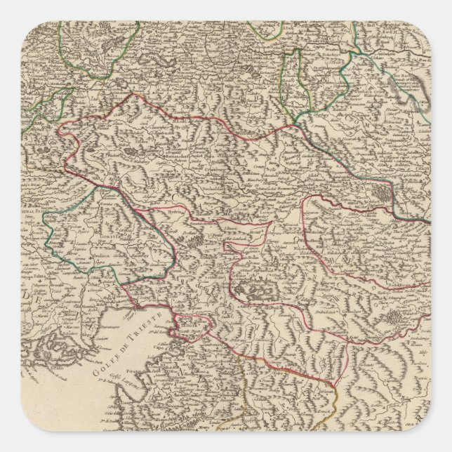 Österreich 4 quadratischer aufkleber (Vorderseite)