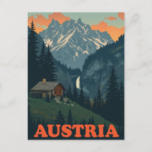 Österreich Alpen Berge Postkarte