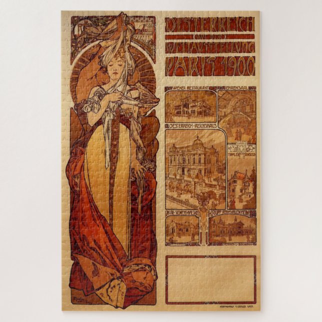 Österreich: Alphonse Mucha Puzzle (Vertikal)