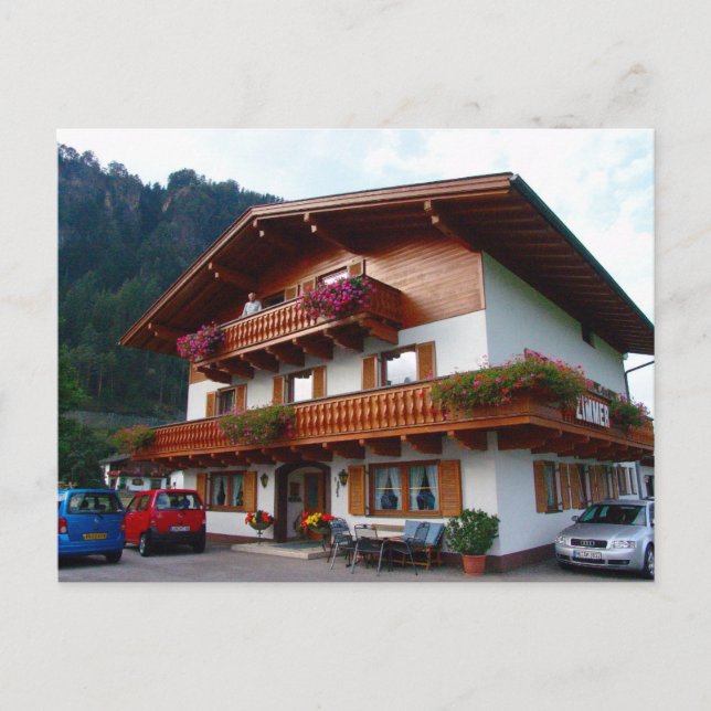 Österreich, Das perfekte Gästehaus Postkarte (Vorderseite)