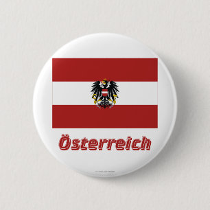 Österreich Dienstflagge MIT deutschem Namen Button