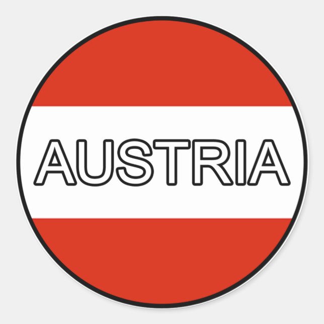 Österreich Euro Sticker (Vorderseite)
