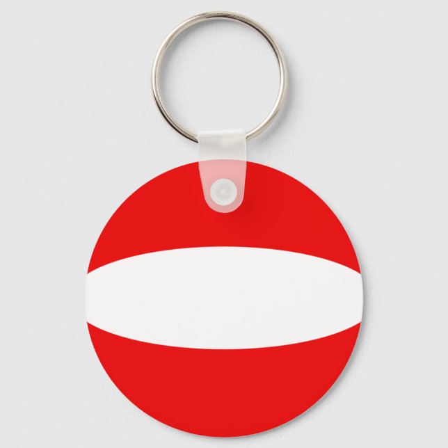 Österreich Fisheye Flag Schlüsselanhänger (Vorderseite)