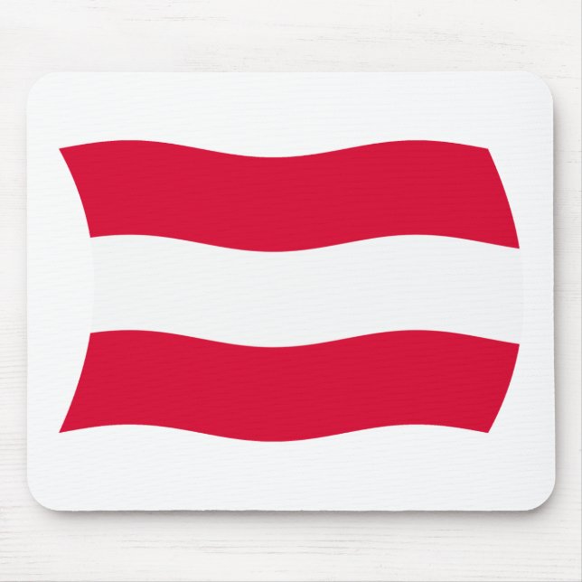 Österreich Flag Mousepad (Vorne)