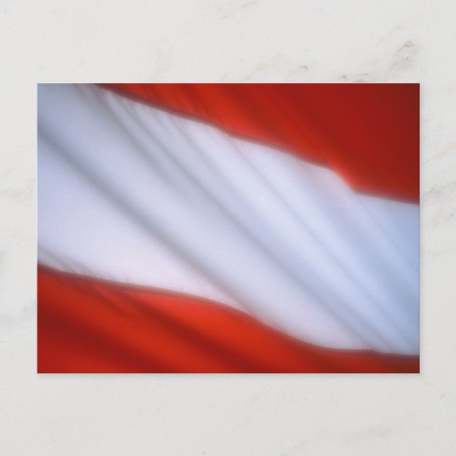 ÖSTERREICH FLAG POSTKARTE (Vorderseite)