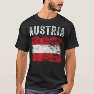Österreich-Flagge abgenutzt - - Österreichisch T-Shirt
