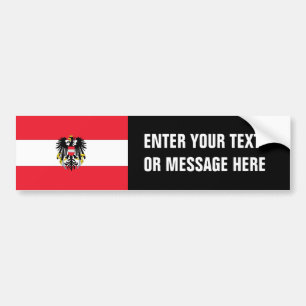 Österreich-Flagge Autoaufkleber