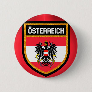 Österreich-Flagge Button