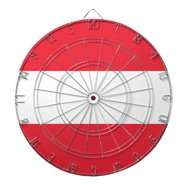 Österreich-Flagge Dartscheibe (vorne)