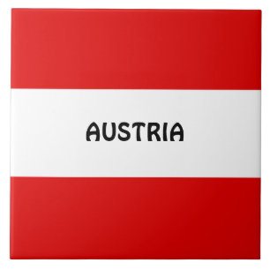 Österreich, Flagge Fliese