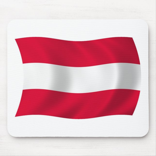Österreich-Flagge-Mauspad Mousepad (Vorne)