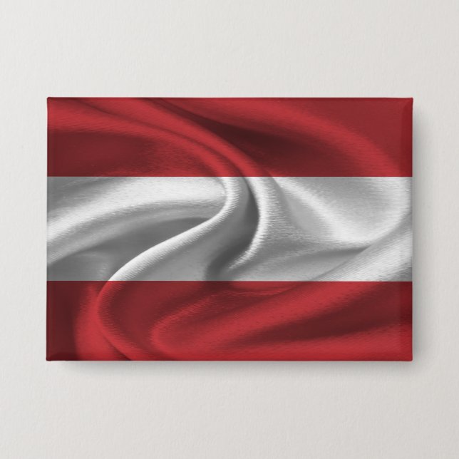 Österreich-Flagge-Schaltfläche Button (Vorderseite)