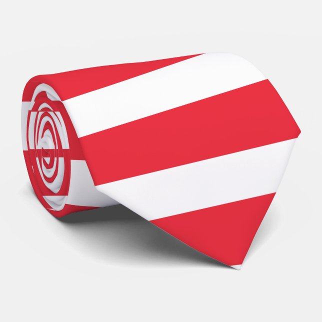 Österreich Flagge Schlips Krawatte (Gerollt)