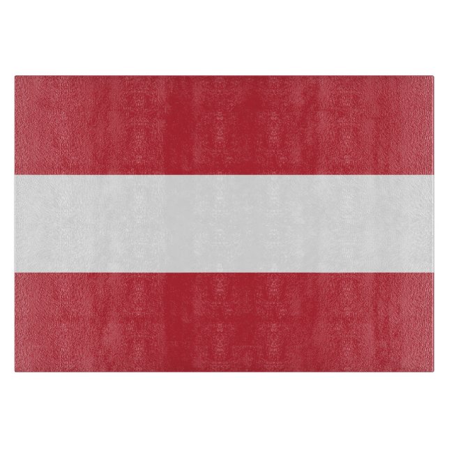 Österreich-Flagge Schneidebrett (Vorderseite)