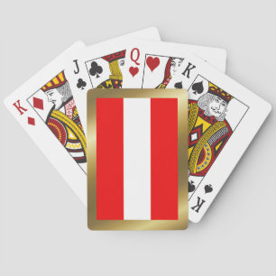 Österreich Flagge Spielkarten