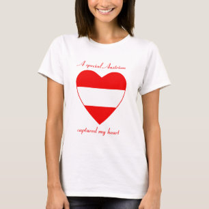 Österreich Flagge T-Shirt für den Schatz