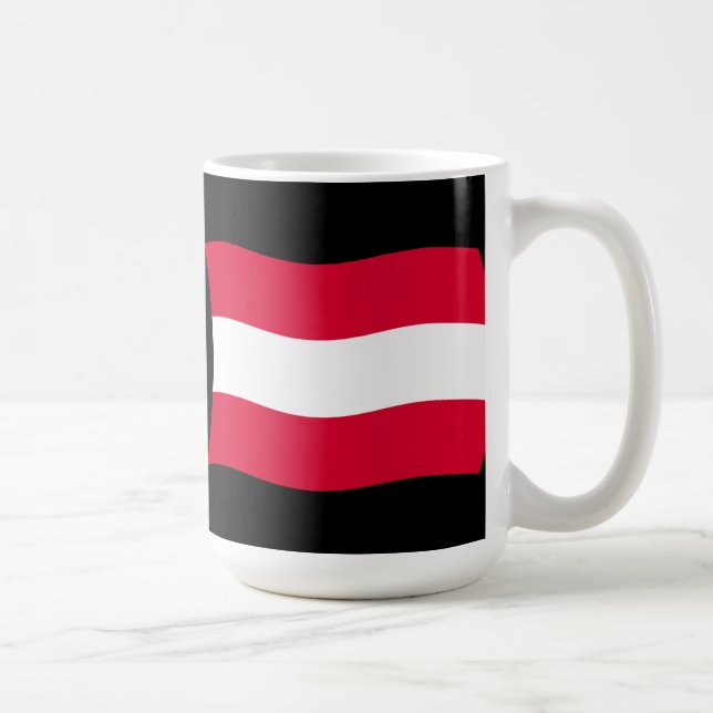 Österreich Flagge Tasse (Rechts)