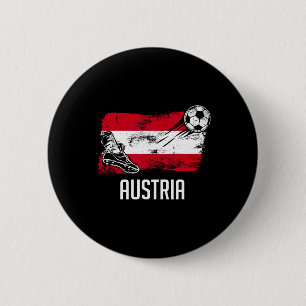 Österreich Flagge Trikot Österreichische Fußballma Button