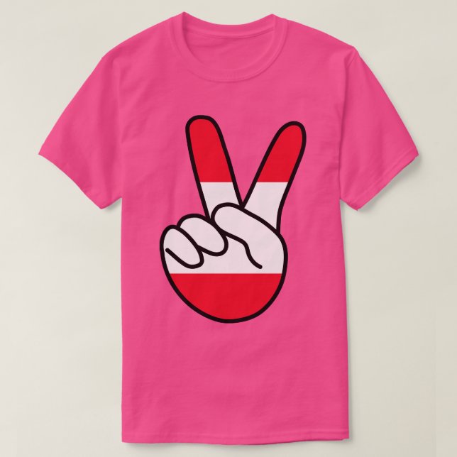 Österreich Flagge / Zeichen T-Shirt (Design vorne)