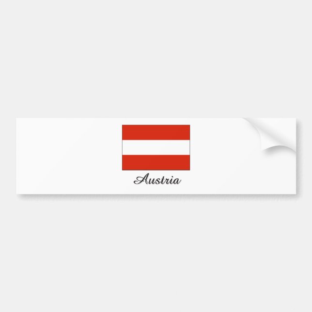Österreich-Flaggen-Entwurf Autoaufkleber (Vorne)