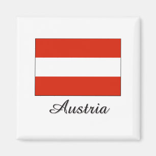 Österreich-Flaggen-Entwurf Magnet