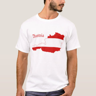 Österreich-Flaggen-Karte T-Shirt