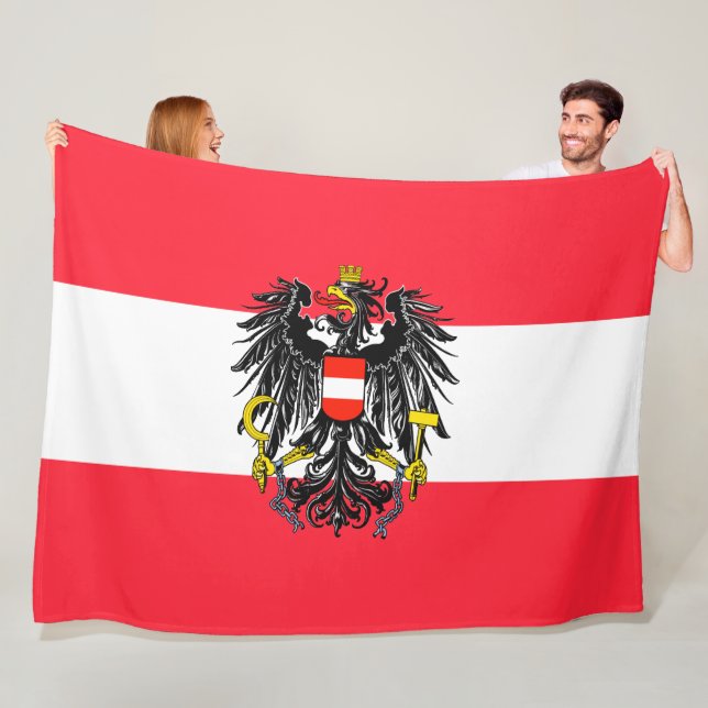 Österreich Fleecedecke (Beispiel)