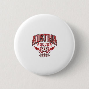 Österreich Fußball 2026 Fußball Fett Land Typograf Button