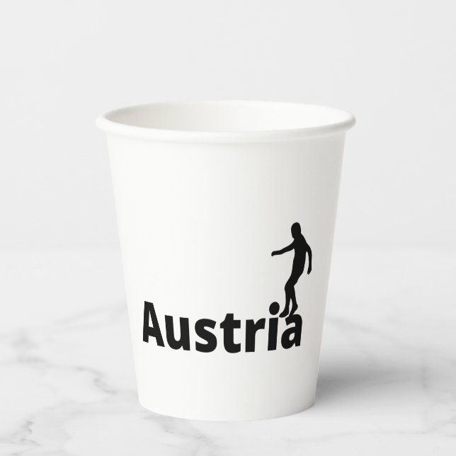 Österreich Fußball  Pappbecher (Vorderseite)