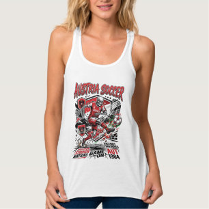 Österreich Fußball Skelett Stürmer Nationen Poster Tank Top