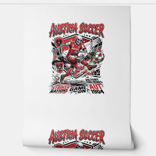 Österreich Fußball Skelett Stürmer Nationen Poster Tapete