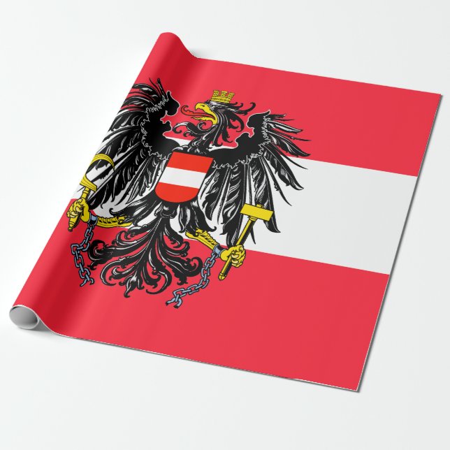 Österreich Geschenkpapier (Ungerollt)