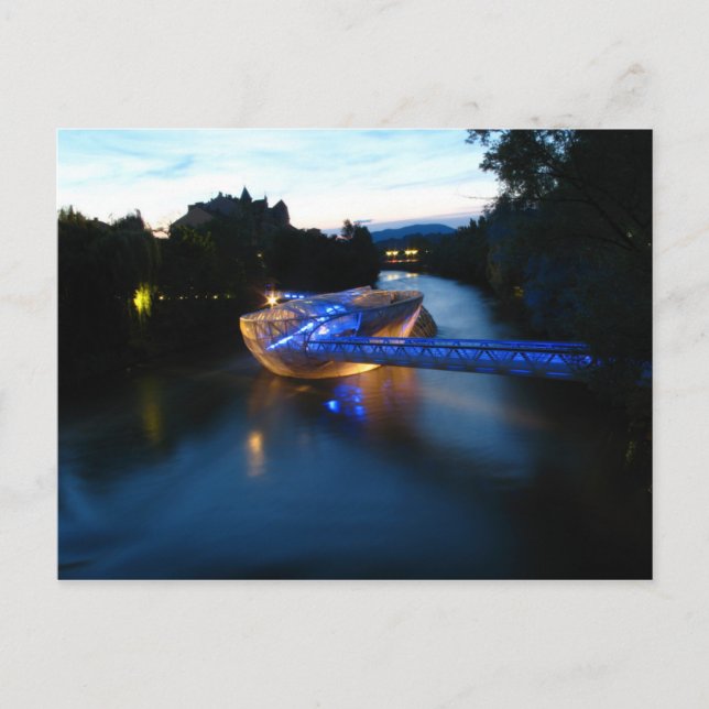 Österreich - Graz - Murinsel Postkarte (Vorderseite)