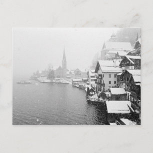 Österreich, Hallstat. Aussicht auf die Stadt im Sc Postkarte