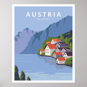 Österreich Hallstatt Poster