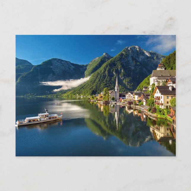 Österreich Hallstätter See Postkarte (Vorderseite)