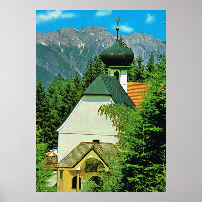 Österreich, Heligewasser Church, Großglockner Poster (Vorne)