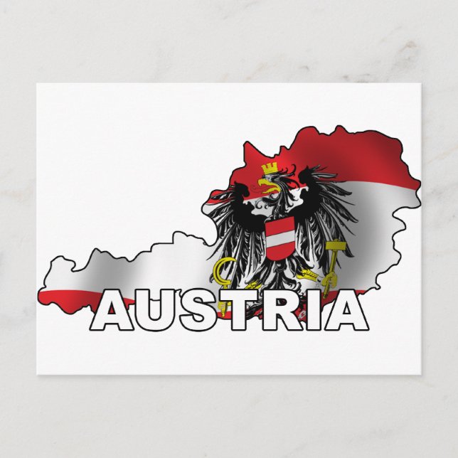 Österreich Karte (Vorderseite)