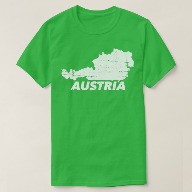 Österreich-Karte T-Shirt (Design vorne)