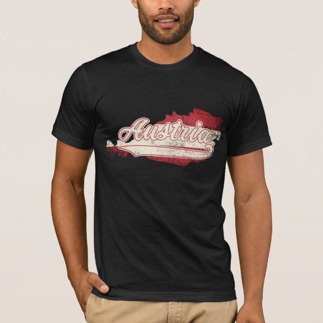 Österreich Karte T-Shirt (Vorderseite)