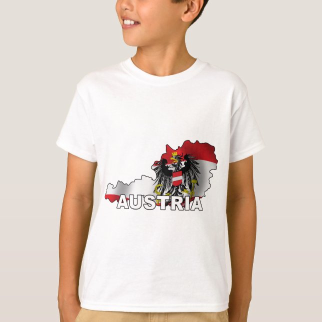 Österreich Karte T-Shirt (Vorderseite)
