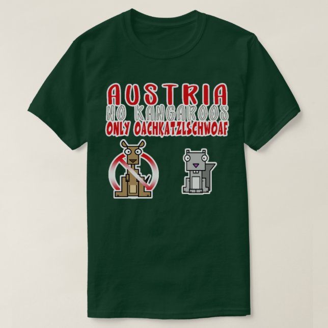 ÖSTERREICH Keine Kängurus nur Eichhörnchen T-Shirt (Design vorne)