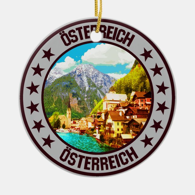 Österreich Keramik Ornament (Vorne)