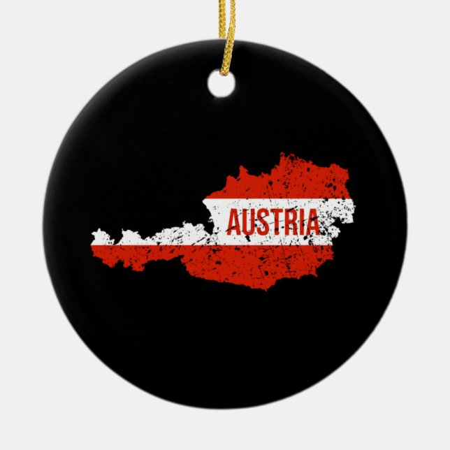 Österreich Keramik Ornament (Vorne)