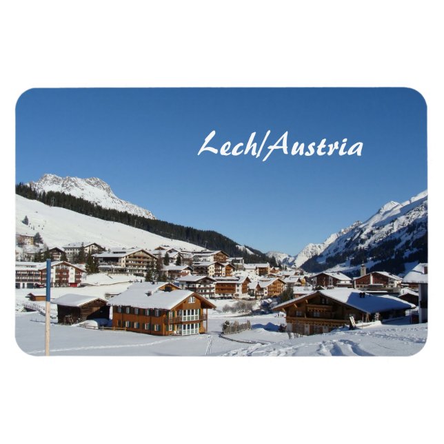 Österreich, Lech am Arlberg Souvenir Magnet (Horizontal)