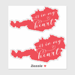 Österreich liegt mir im Herzen Aufkleber