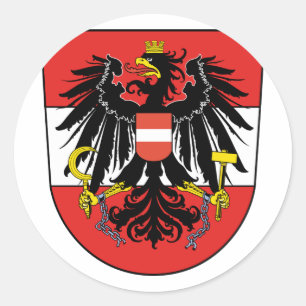 Österreich mischte, Österreich Runder Aufkleber